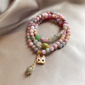 30# bracelet-pink fox mask