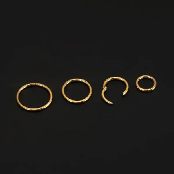 Wholesale Simple Style Circle Stainless Steel Plating Nose Ring Nose Pin