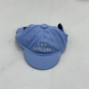 Blue letter embroidery