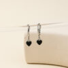 oly-2c071416259d23e1751169b9e643767e Wholesale 1 Pair of Versatile Heart-Shaped Simple Earrings 1 Pair of Niche Spade Design Women's Earrings