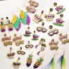 oly-2c243a4e735e4e54b019f8f4648b1d9c Wholesale Carnival Earrings Fashion Fashion English Alphabet Color Niche Design Sense Earrings for Women