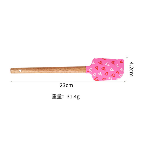 oly-2c2e2b1e6198eb9d3e81540e302e9a32 Wholesale Valentine's Day Silicone Spatula Baking Silicone Cream Spatula Printed Pattern Silicone Spatula