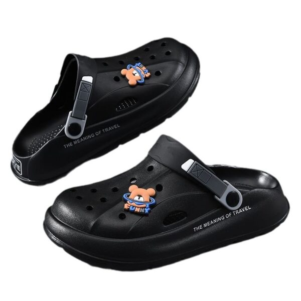 Wholesale Men's Hole Shoes Summer Thick-soled Casual Sports Non-slip Soft-soled Sandals for Outer Wear Dual-use Shit-feeling Beach Slippers for Men