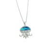 oly-2c3eeb149a5939bdfe51d94ddc70d5e6 Wholesale Electroplated copper micro-set zircon seashell jellyfish pendant, Ocean series necklace
