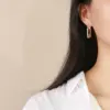 Wholesale Fashion U Shape Plating 201 Stainless Steel Stainless Steel Earrings