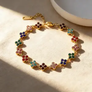 Mixed Color Gold Bracelet