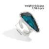 Wholesale Copper Alloy Acrylic Crystal Micro Inlaid Gemstone Ring Bracelet Simple Trendy KC Gold Plated Snake Chain Jewelry