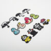 oly-2ca076d7b3e397f6dd9223157a05bb0e Wholesale Elegant Embroidery Product Computer Embroidery Sticker Small Snake Cloth Sticker Original Black Cat Patch Sticker Magic Panda Bag Decorative Decal