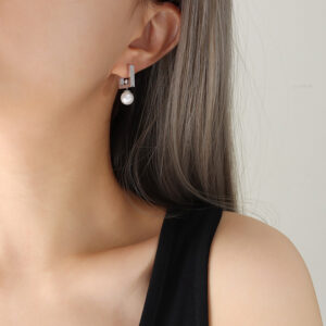 F287-steel earrings