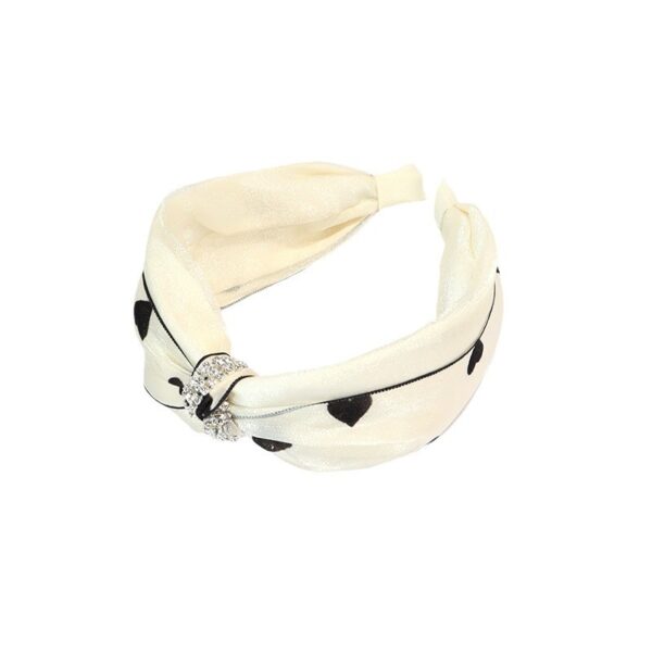 oly-2cb23cca99837ad164db3311047a5c6f Wholesale Korean high-end super fairy wave point love rhinestone hairband women's Valentine's Day fashion wide-brimmed knotted pressure hairpin vintage headdress