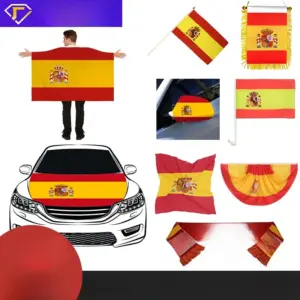 Spanish Hand-Waving Flag 20x30cm (40cm PVC Pole)