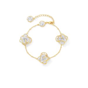 Sl623 color-separated three-flower lace bracelet