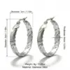 Wholesale Hypoallergenic Round Earrings For Women In 304 Stainless Steel With 18K Real Gold Electroplated Coating 0.05µm-0.08µm Thickness