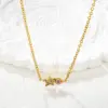 Wholesale Geometric Necklace For Women With Rhinestone Pendant, Electroplated 304 Stainless Steel Design