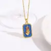 Wholesale Handmade Moon Pendant Necklace With Golden Plated Copper And Water Plating, Featuring Ball Chain In Sibling Suit Style
