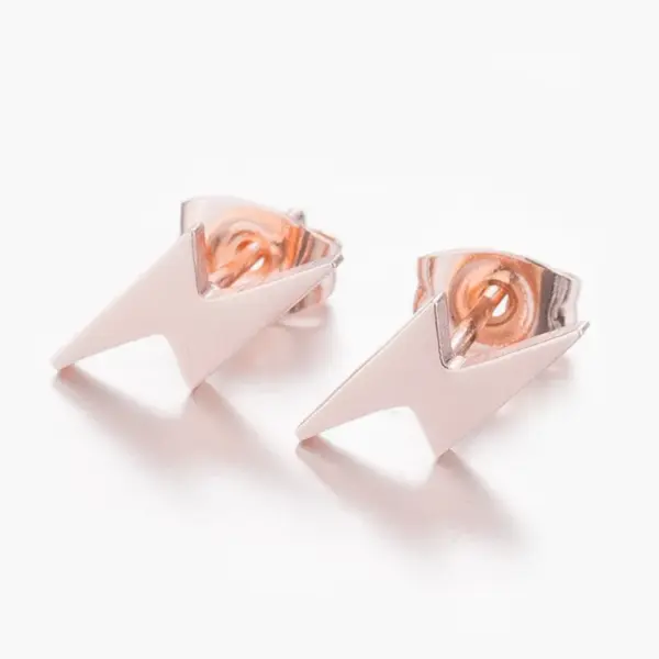 Wholesale PVD Coated 18K Gold Real Gold Plated Lightning 304 Stainless Steel Fashion Waterproof Non Tarnish Ear Studs