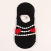 Wholesale Love Valentine's Day Women's Invisible Socks Shallow Mouth Silicone Slip-Stop Women's Boat Socks Soft and Comfortable Women's Socks