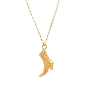 Boot necklace-gold