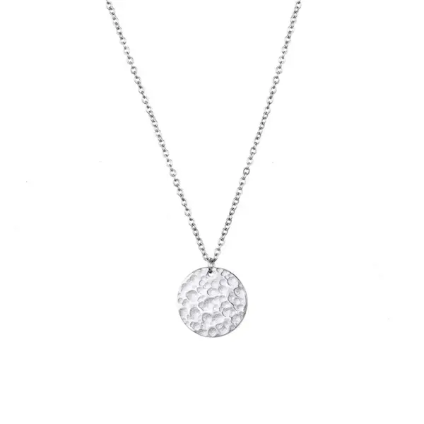 oly-2d65ea18fa3513d9ced917a1cfdfdd4e Wholesale Round Necklace For Independence Day, Unisex 14K Real Gold Plated With Hypoallergenic Box Chain