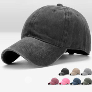 Wholesale European and American foreign trade spring and autumn hat summer outdoor solid color cap washed baseball cap old cowboy sun hat