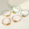 Wholesale Irregular Pattern Women’s Bracelets With PVD Coated 18K Real Gold Plated Finish On 303 Stainless Steel