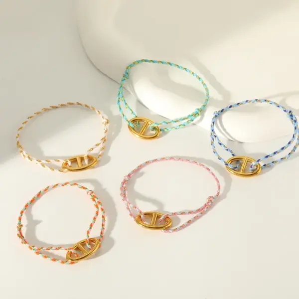 Wholesale Irregular Pattern Women’s Bracelets With PVD Coated 18K Real Gold Plated Finish On 303 Stainless Steel