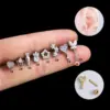 oly-2dd0e19023c581c2aef7afa50cfa08b1 Wholesale 1 Piece 316L Stainless Steel Copper Zircon Ear Cartilage Rings & Studs Heart Shape Waterproof Non Tarnish Surgical Steel Women'S