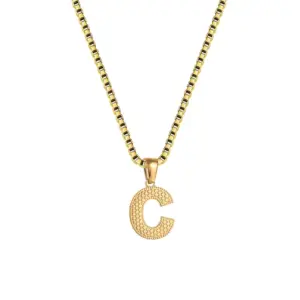 XL-1033-4【Box Chain】26 Letters / C