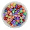 oly-2de9f55879b8ff4895ad2661a622df2a Wholesale 6*6mm square letter beads transparent white acrylic beads loose beads beaded handmade materials DIY jewelry accessories