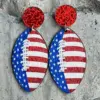 oly-2e1eff133d7f5a9f69aa1b3c7c7a328d Wholesale Earrings Wooden Printed American National Day July 4 Independence Day Ornament Donut Earrings