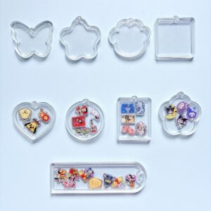 Wholesale Transparent Rocking Acrylic Piece DIY TikTok TK Jewelry Accessories Handmade Patch Material Flow Hemp Mold