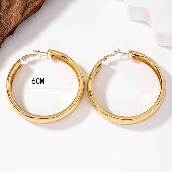 Wholesale geometric glossy earrings women's Japanese and Korean ins style simple fashion personalized earrings
