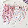 Wholesale American Flag Hairpin For Women In Spring, Made Of Chiffon, Perfect For Independence Day