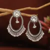Wholesale Bohemian Retro Ethnic Style Women's Oversized Bell Pendant Earrings Geometric Pattern Zinc Alloy Circle And Oval Craft
