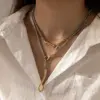 Wholesale Asymmetrical Irregular Necklace For Women In 304 Stainless Steel With 18K Real Gold Plated PVD Coated Finish And Twisted Chain