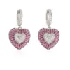Wholesale Heart Shape Jewelry Set For Women With Zircon Inlay, 18K Real Gold Plated Copper, Water Plating And Twisted Rope Chain