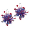 oly-2f09e382527d006a641d02e2c633807a Wholesale Sparkling Street Style Independence Day Earrings Large Ball Exaggerated Drop Earrings Acrylic Geometric Pattern Original Design For Women - Nihaojewelry