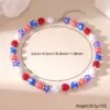 Wholesale Round Beaded Chain Necklace For Women In Multicolor Plastic With Stone-Free Inlay, Simple Style