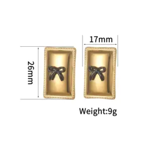 Square Bow Earrings 898