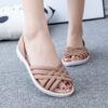 oly-2f32c20b191e7b57c4518a976912785f Wholesale Flat Sandals Women's Summer Hollow Outer Beach Shoes Fashionable Crocs Korean Style Slip-On Women's Shoes