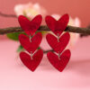 oly-2f4e04db875e47b60ced60db9c9209b1 Wholesale Explosions Jewelry E-commerce Supply 1 Pair of Acrylic Love Earrings for Valentine's Day
