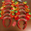 oly-2f63b2d24cf1513361d0ea68dea68969 Wholesale Celebration Headwear Valentine's Day Headband Children's Year's Day Headband Happy Fortune Hair Accessories