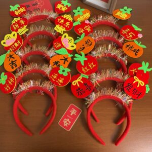Wholesale 2024 New Year Celebration Headwear Valentine's Day Headband Children's New Year's Day Headband Happy Fortune Dragon Year Hair Accessories