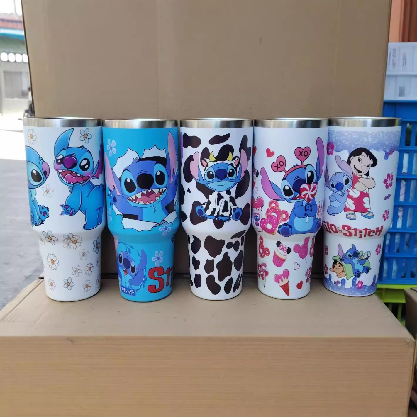 Wholesale Cross-border Valentine's Day Steinette Series 40OZ Car Cup Water Cup Stainless Steel Insulation Cold Car Ice Cup