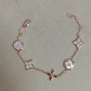 S028-champagne gold (five-flower bracelet)
