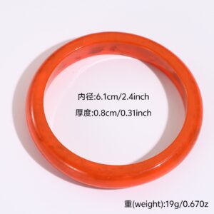 17# bracelet-orange-round-wide side