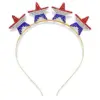 Wholesale Metal Alloy Star Hairband 3D Diamond Independence Day Celebration Party Hair Accessories Unisex Star Crown Festival Hairband