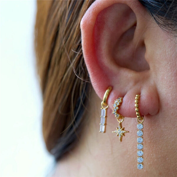 Wholesale Silver natural pearl earrings, freshwater pearl earrings, pendant