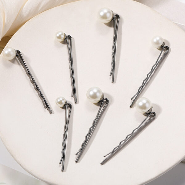oly-2fa8d79bbc001937f37e164a14183a29 Wholesale Gold-Plated Pearl Hairpin Wholesale Style Personalized Accessories One-Word Clip Bridal Jewelry Set Female Ins Style