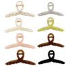 Wholesale Jelly Color Ribbon Cross Shark Clip Women's Simple Back Head Hair Hair Grasp Hair Accessories